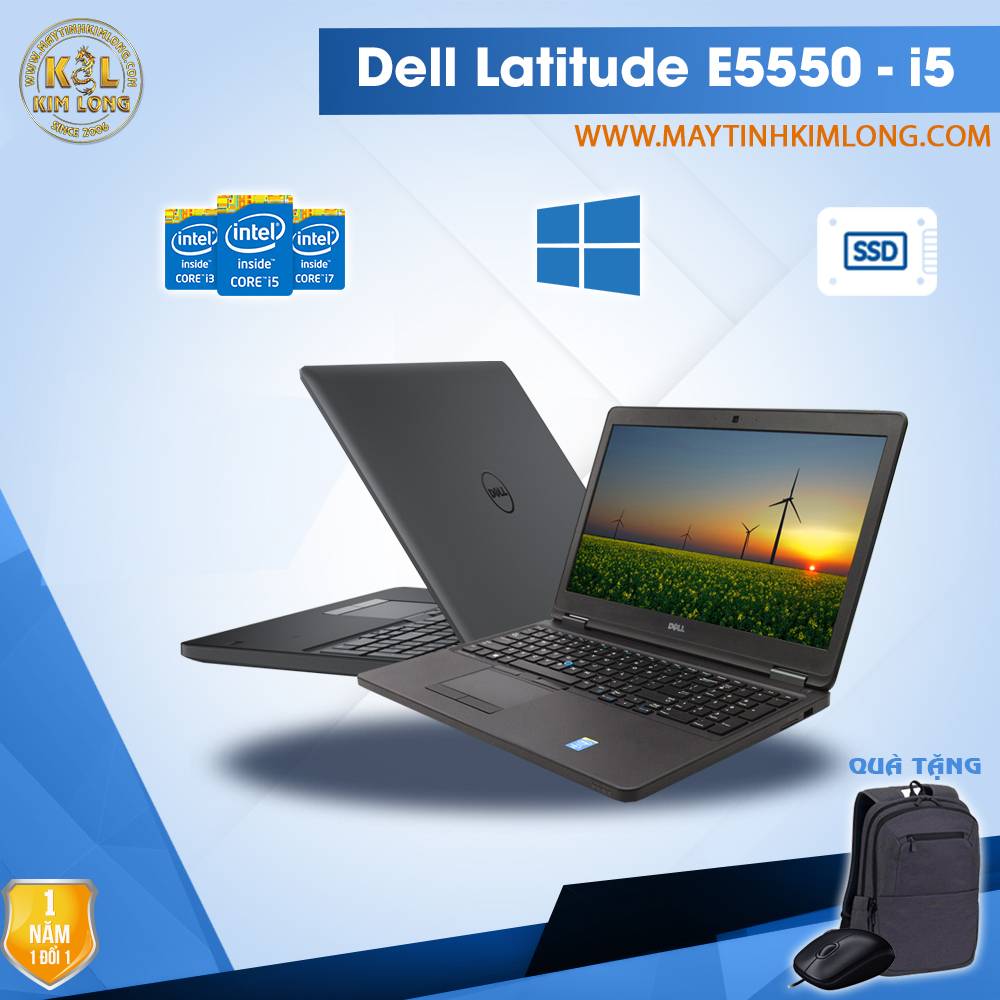 Laptop Dell Latitude E5550 i5 5200U/4GB/SSD120GB